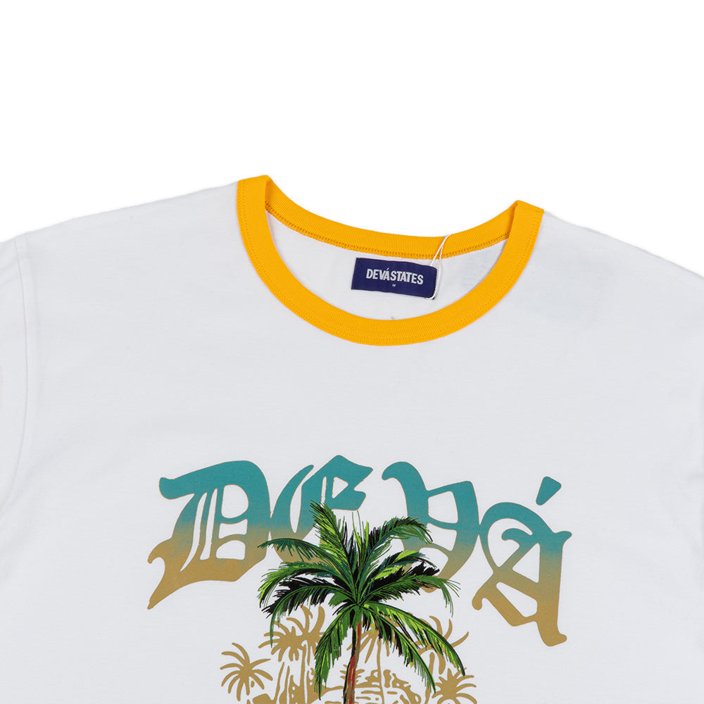 PARAISO Ringer Tee 'White'