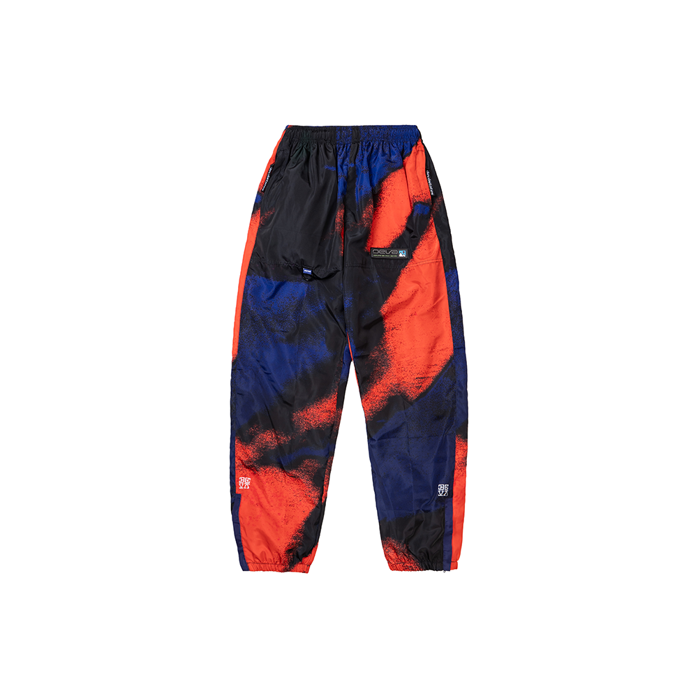 TREKKER Nylon Track Pants 'Orange/Blue'