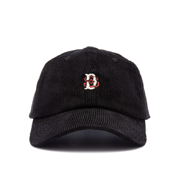 DECREE Corduroy Strapback Cap 'Black'