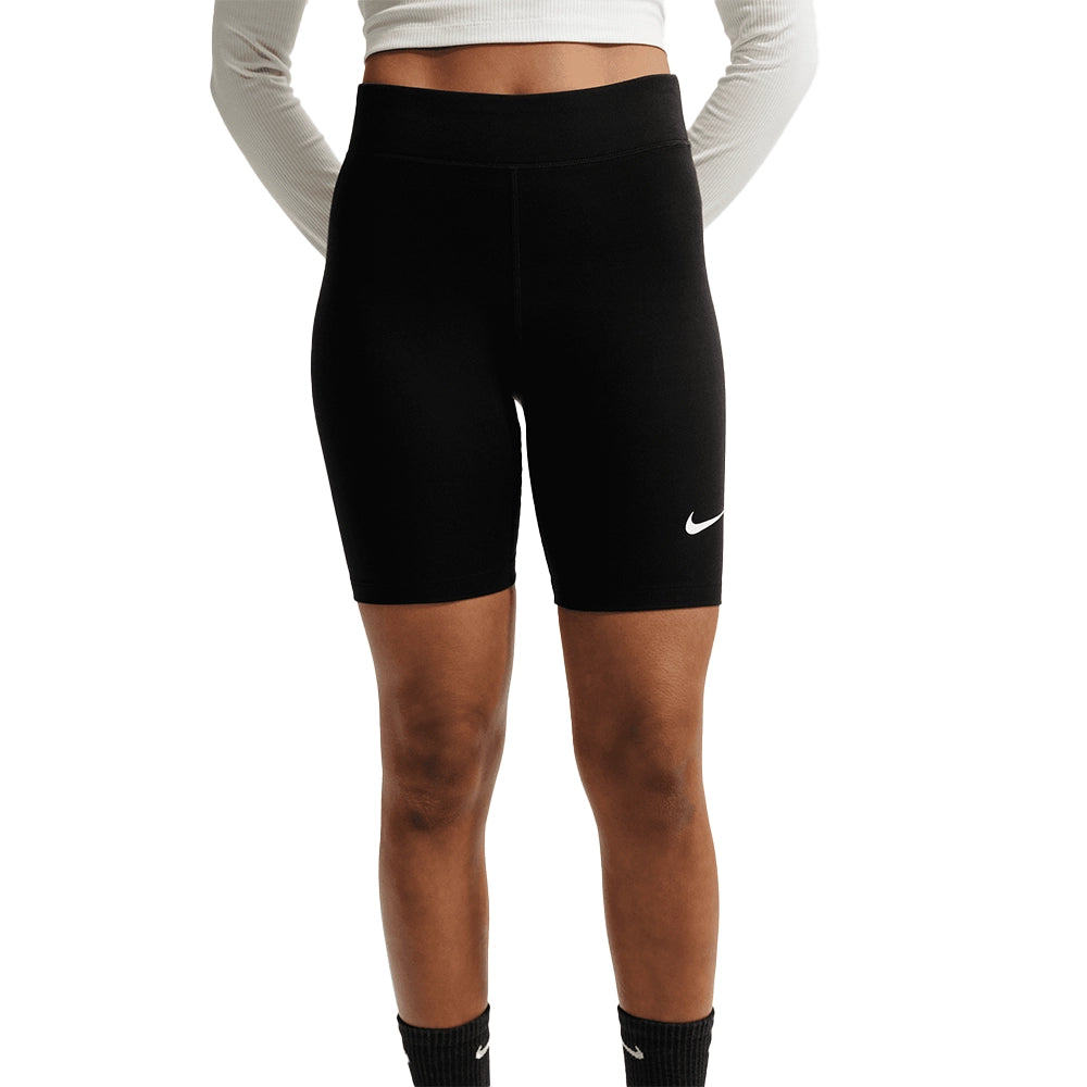 W NSW Classic High-Waisted 8" Biker Shorts 'Black White'