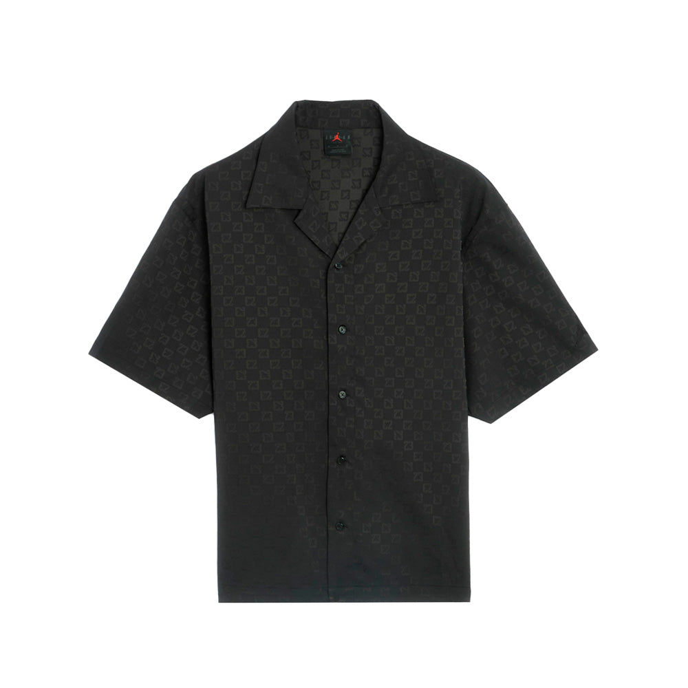 Jordan Essentials Button Down SS Shirt 'Black/Black'