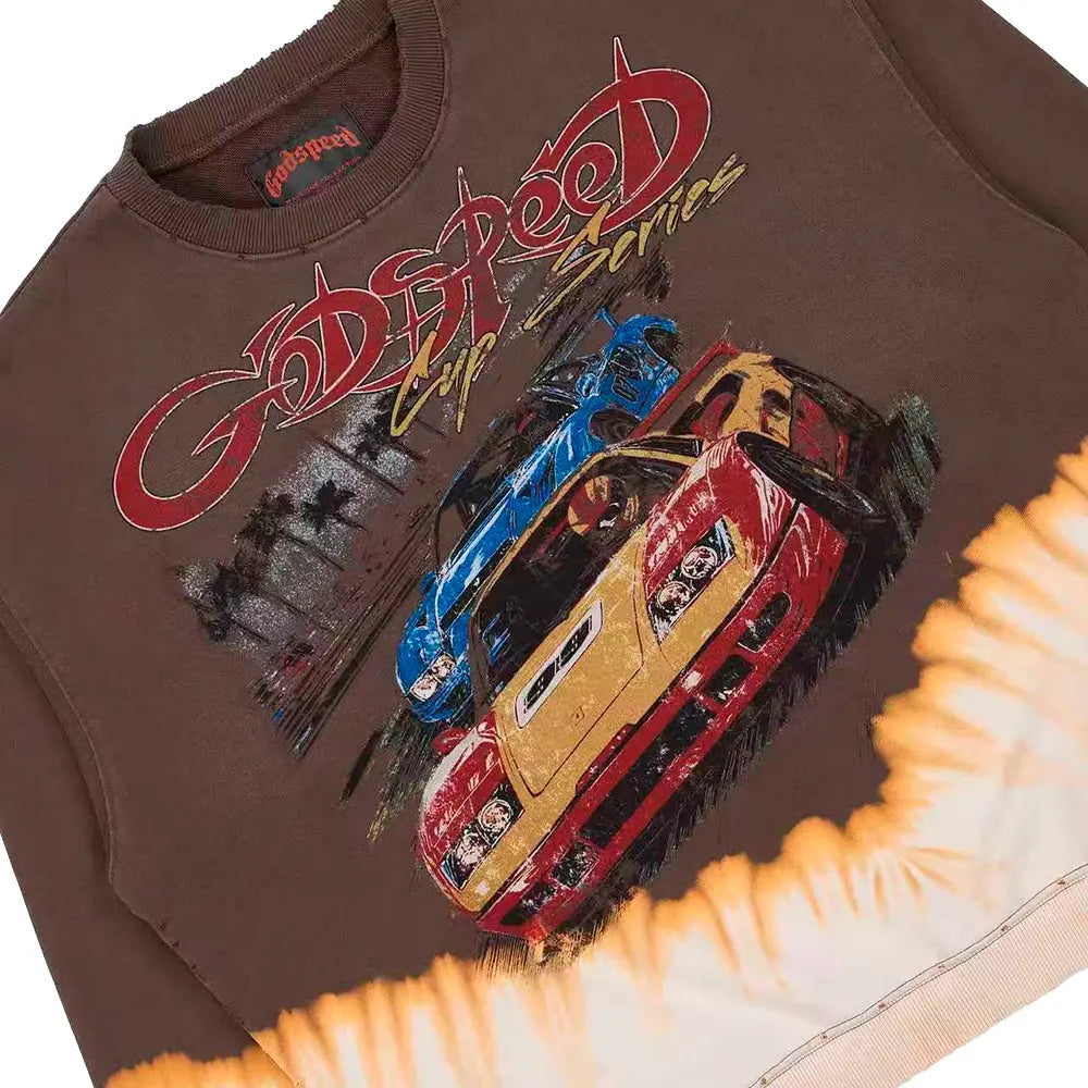 F.T.W Sweatshirt 'Brown Bleached Wash'