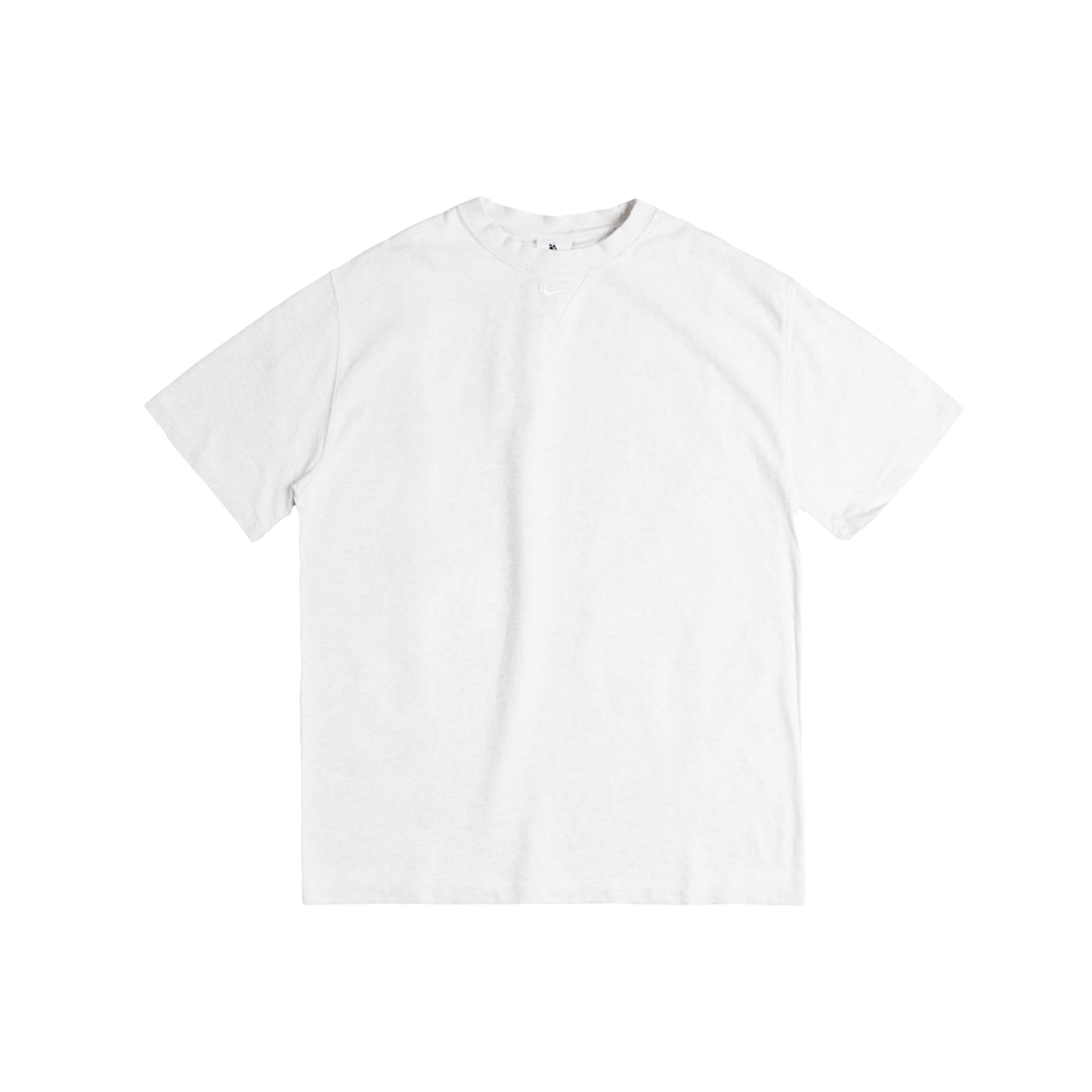 Nike Solo Swoosh Short-Sleeve Heavyweight Top 'Birch Heather/White'