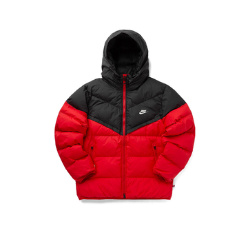 Windrunner PrimaLoft® Storm-FIT Hooded Puffer Jacket 'Black University Red'