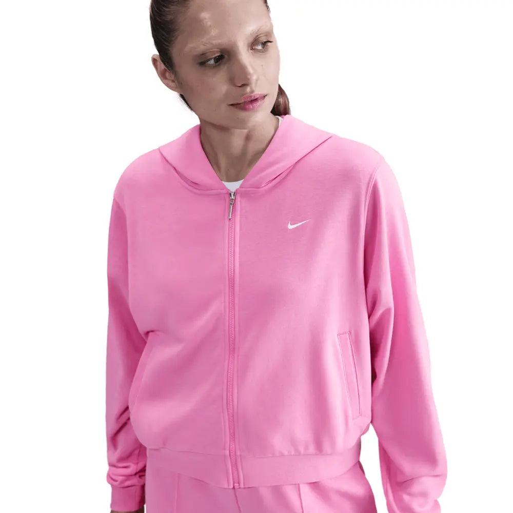 W NSW Chill Terry Loose FZ Hoodie 'Playful Pink'