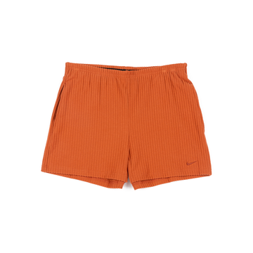 W NSW Chill Knit High-Waisted Slim 3" Ribbed Shorts 'Burnt Sunrise'