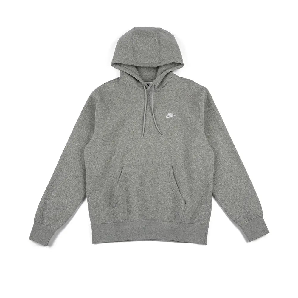 Nike Club Fleece Pullover Hoodie 'Dark Grey Heather'