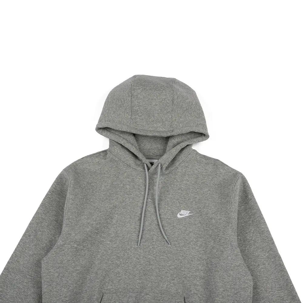 Nike Club Fleece Pullover Hoodie 'Dark Grey Heather'