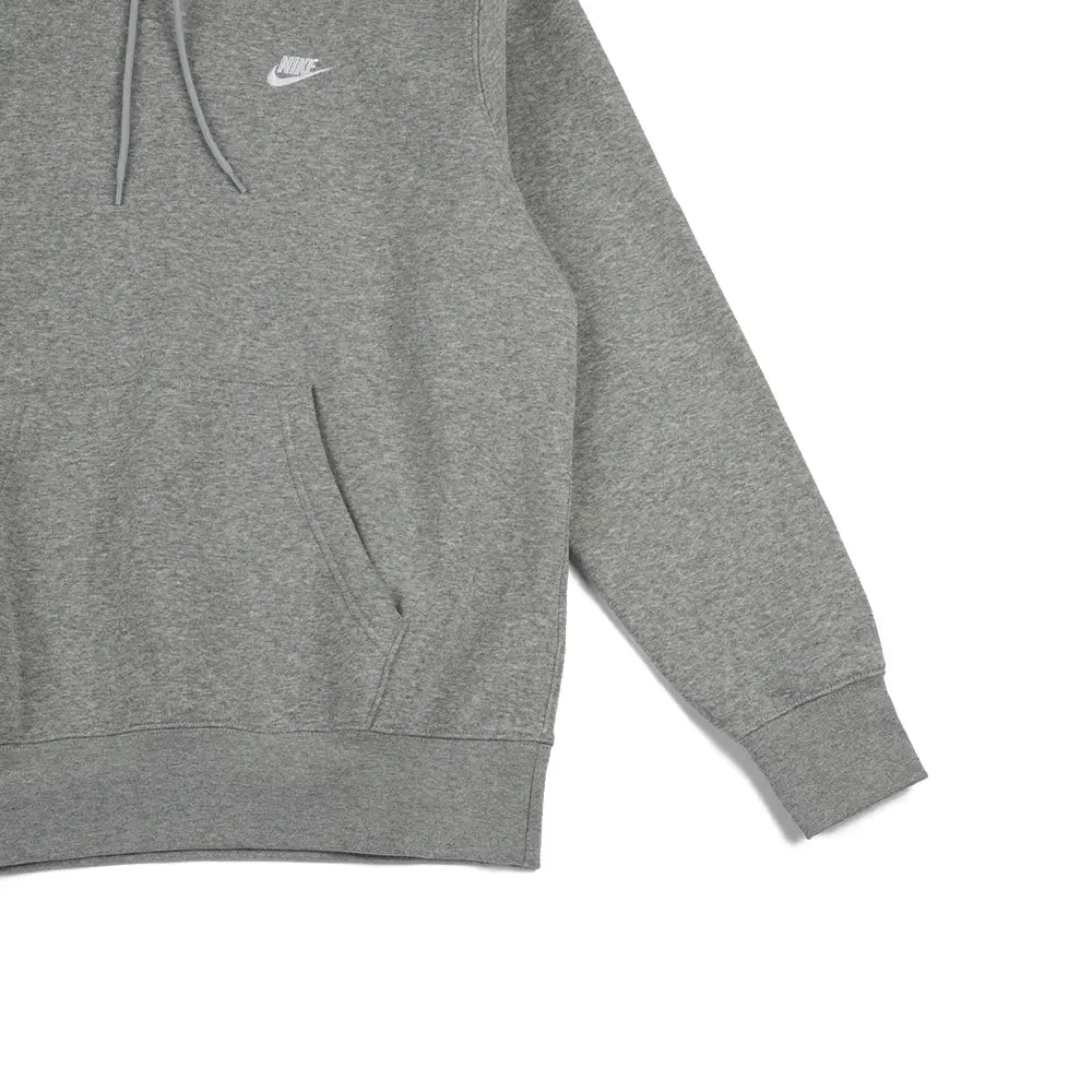 Nike Club Fleece Pullover Hoodie 'Dark Grey Heather'