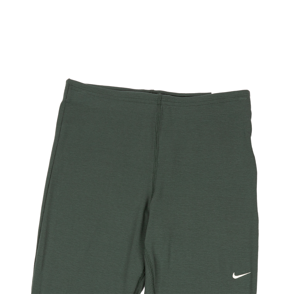 W NSW Chill Knit Tight Mini-Rib Flared Leggings 'Vintage Green/Sail'
