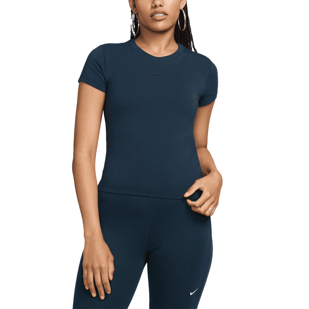 W Nike Chill Knit Tee 'Armory Navy'