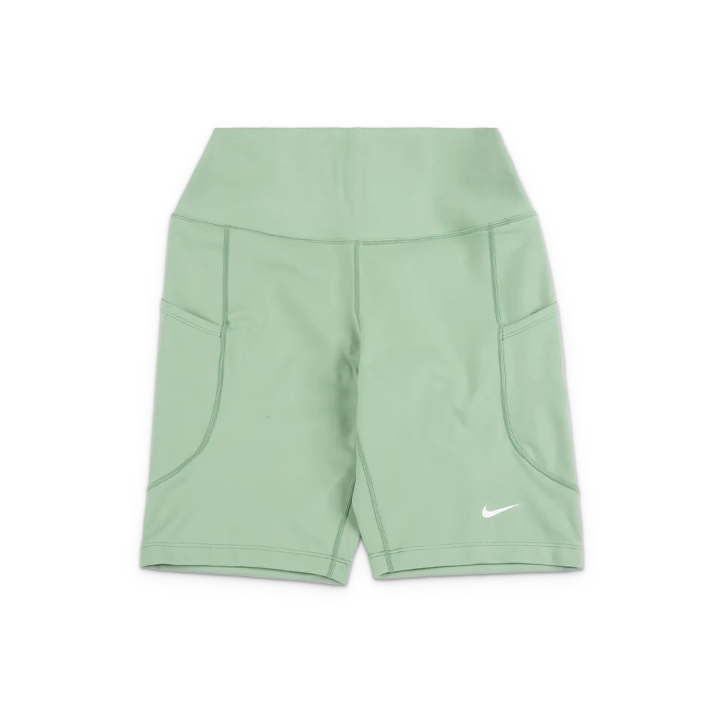 W One High-Waisted 8" Biker Shorts with Pockets 'Steam White'