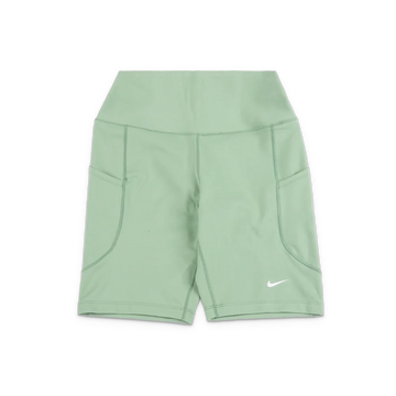 W One High-Waisted 8" Biker Shorts with Pockets 'Steam White'