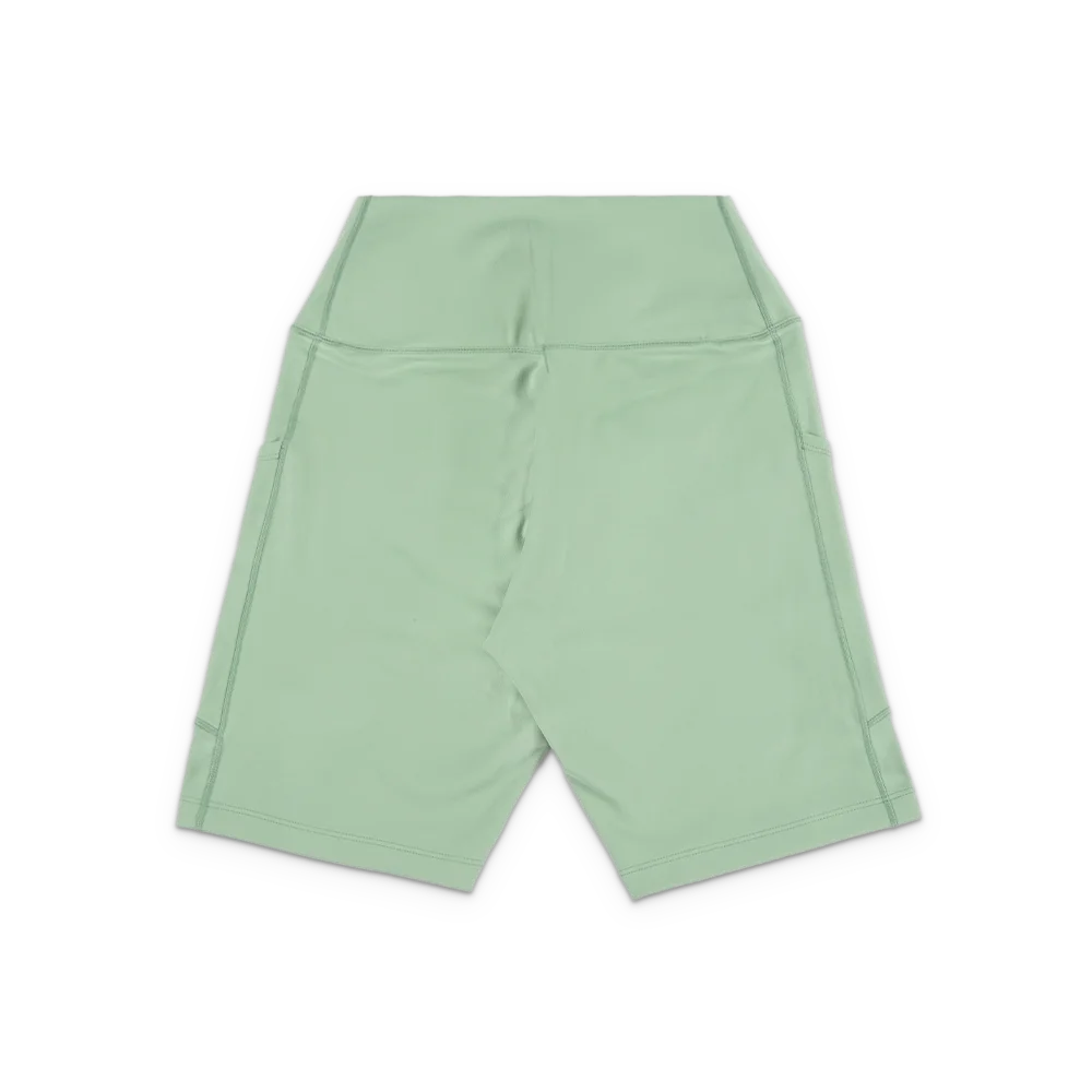 W One High-Waisted 8" Biker Shorts with Pockets 'Steam White'