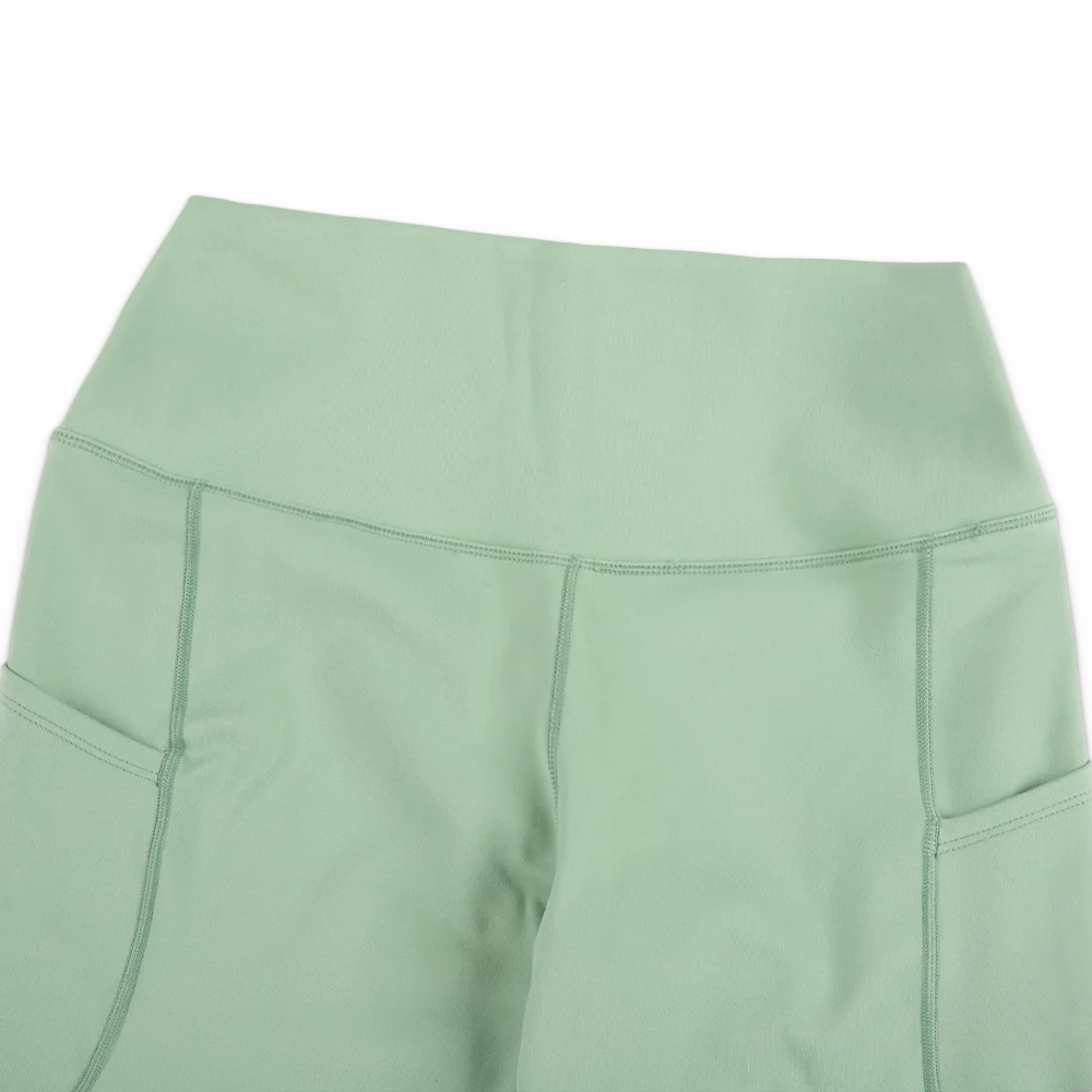 W One High-Waisted 8" Biker Shorts with Pockets 'Steam White'
