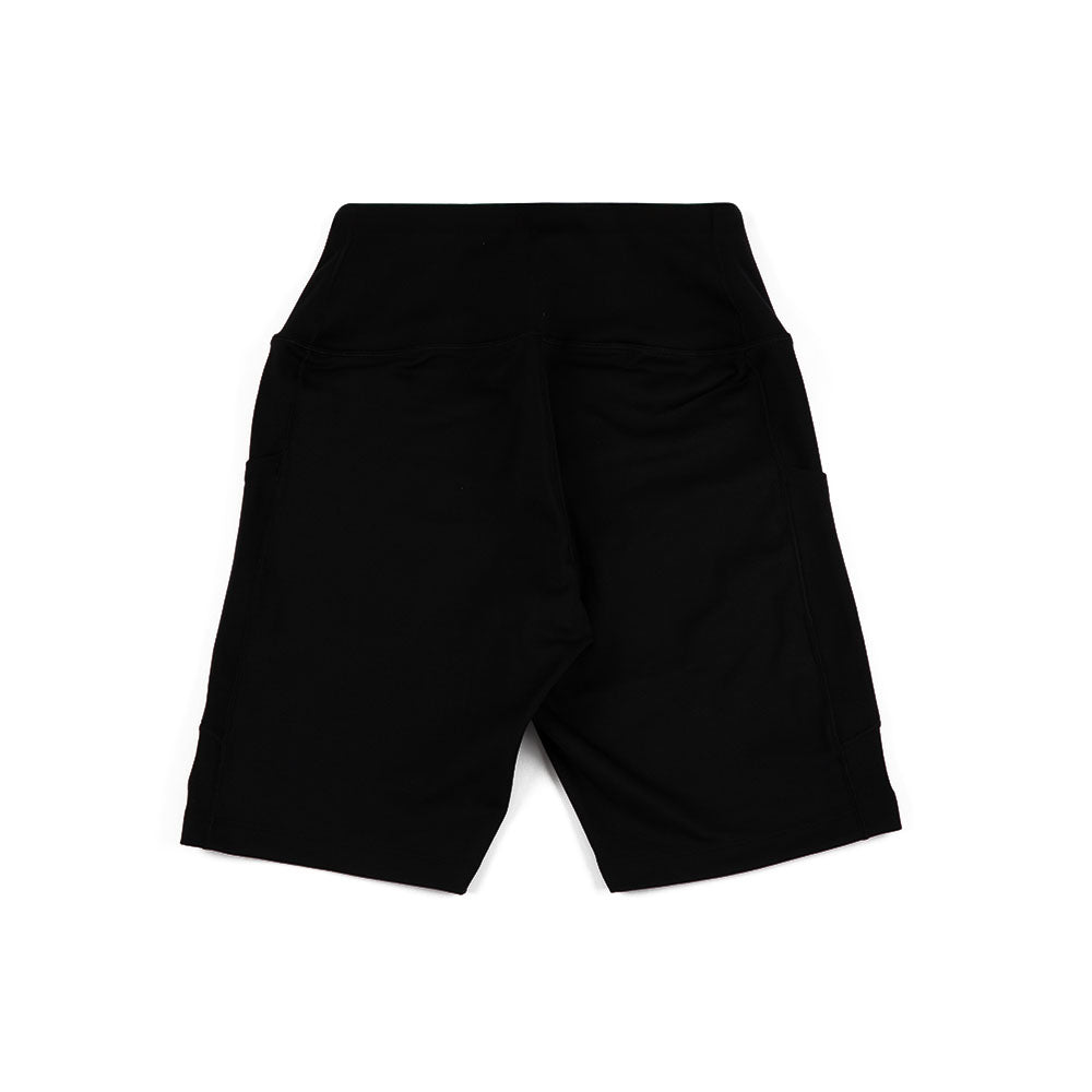 W One High-Waisted 8" Biker Shorts with Pockets 'Black White'