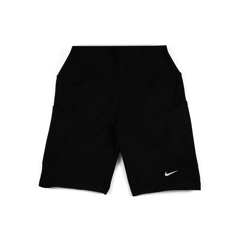 W One High-Waisted 8" Biker Shorts with Pockets 'Black White'