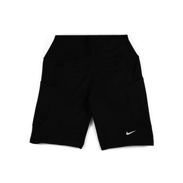 W One High-Waisted 8" Biker Shorts with Pockets 'Black White'