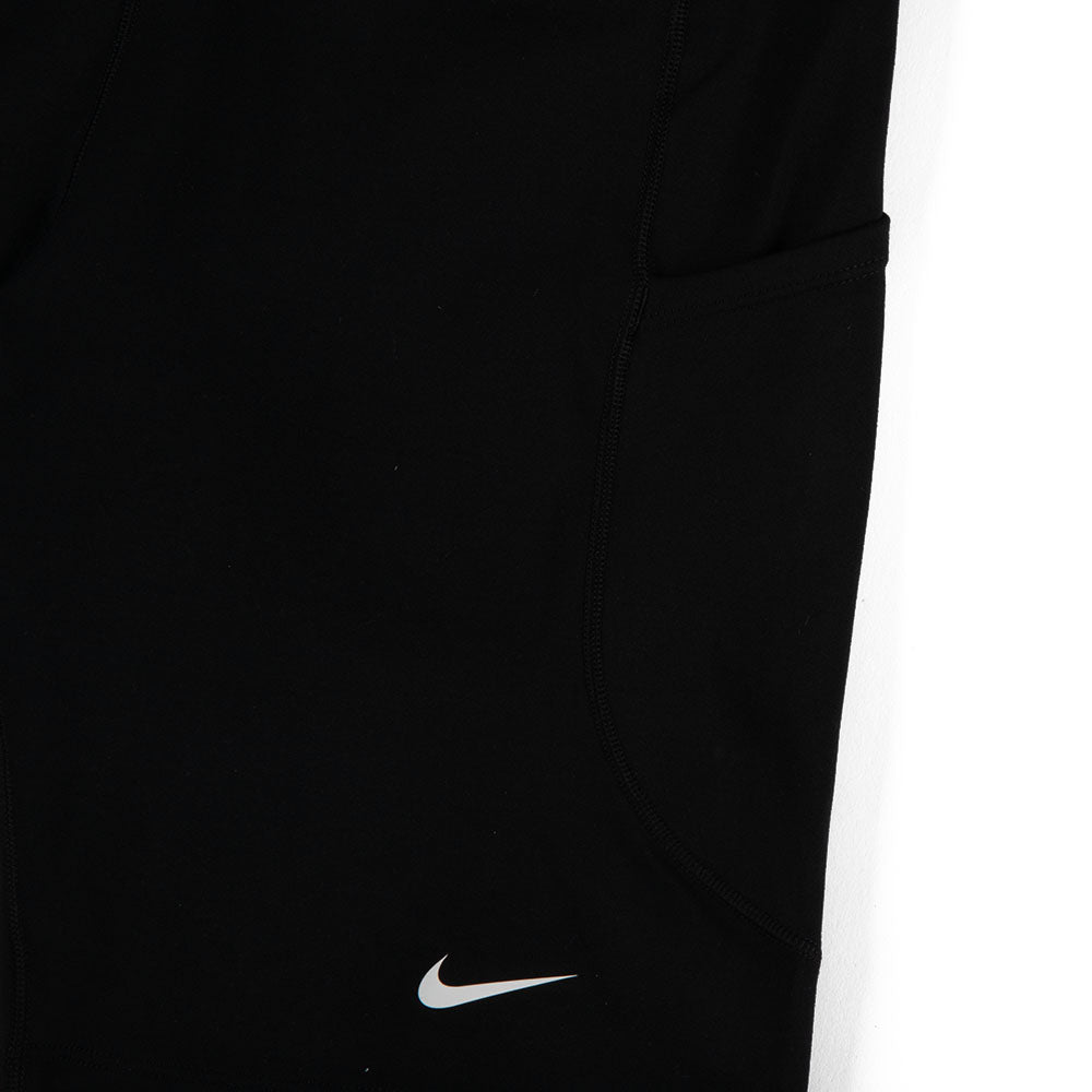 W One High-Waisted 8" Biker Shorts with Pockets 'Black White'