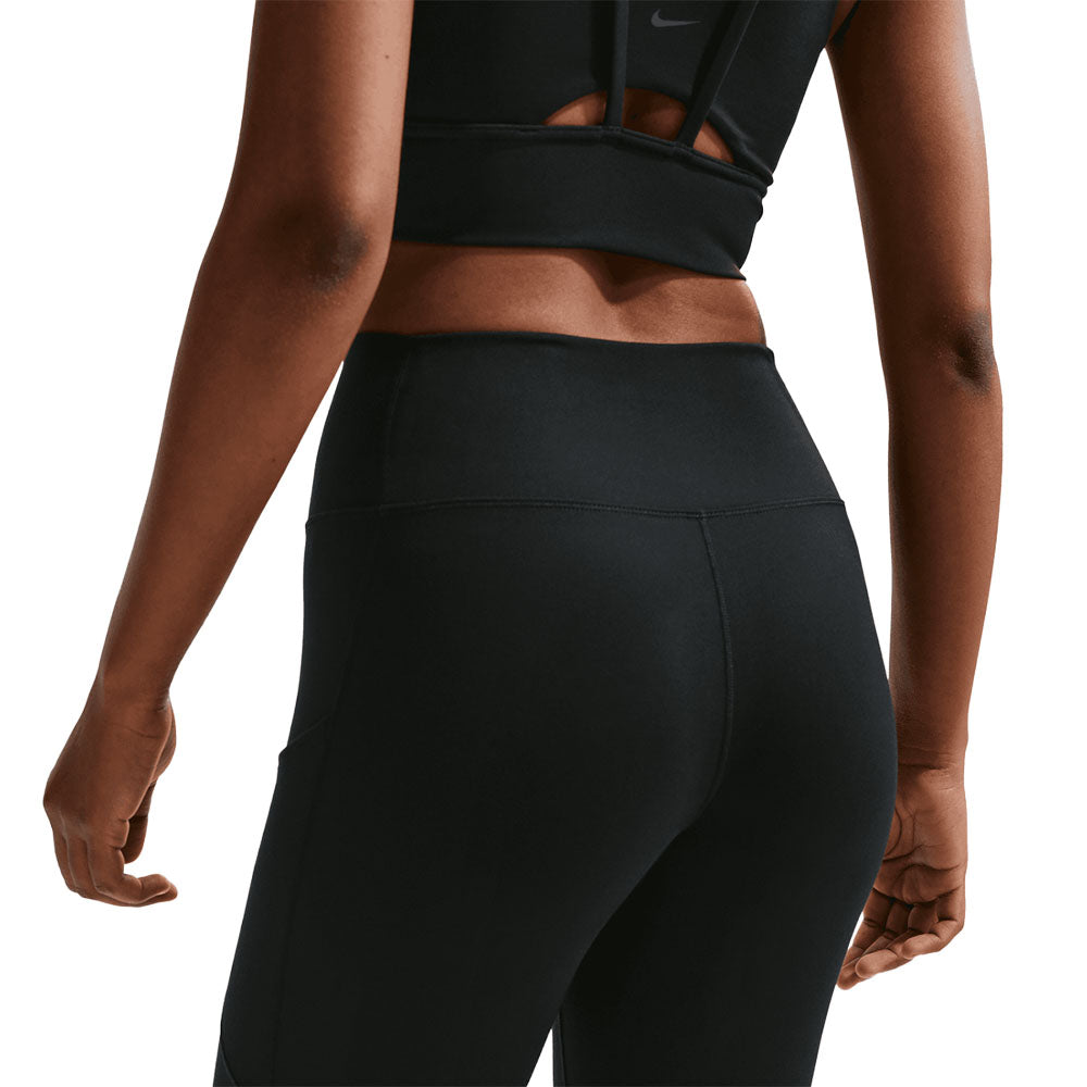 W One High-Waisted 8" Biker Shorts with Pockets 'Black White'