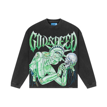 Freedoms Protocol Long Sleeve Tee NG 'Black Wash'
