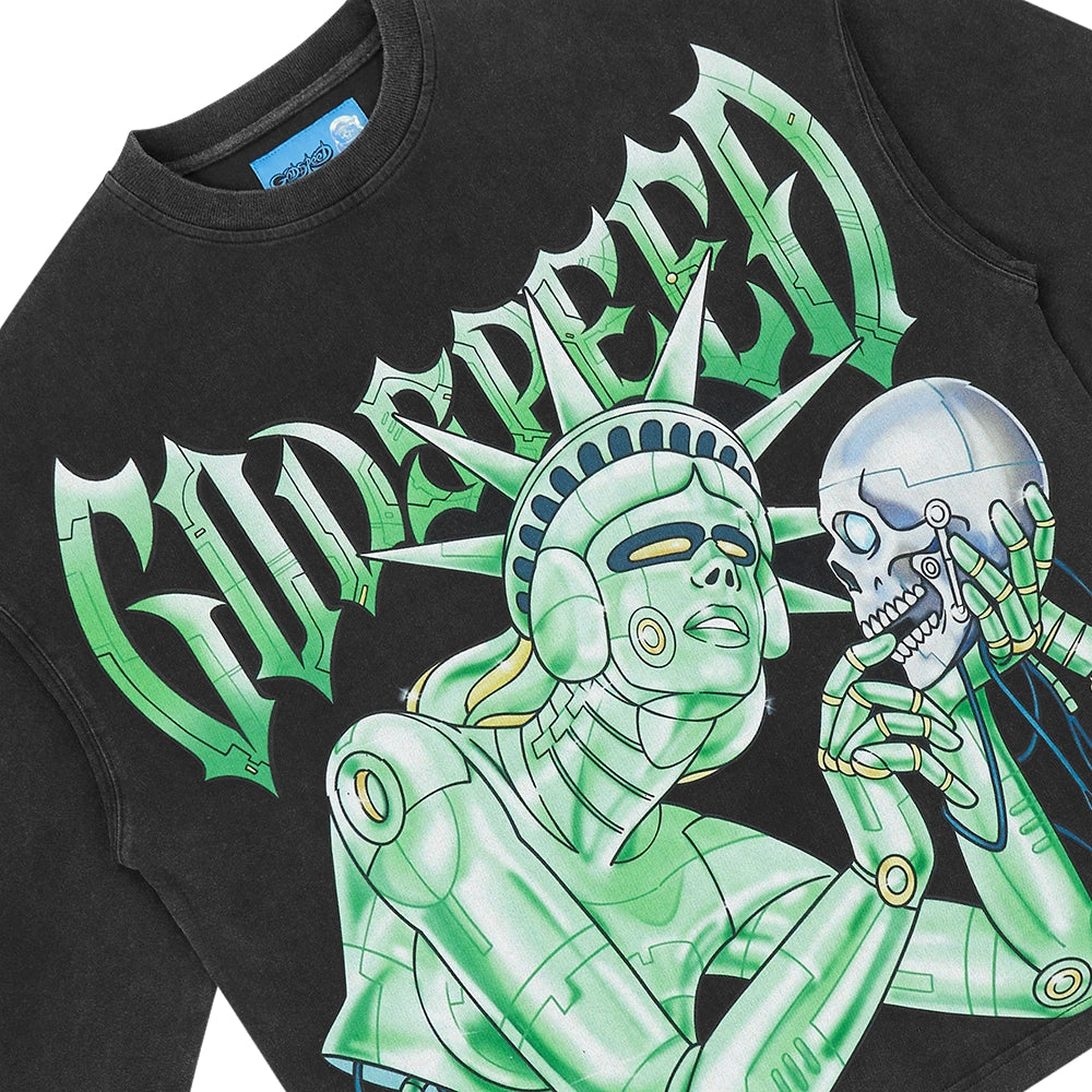 Freedoms Protocol Long Sleeve Tee NG 'Black Wash'