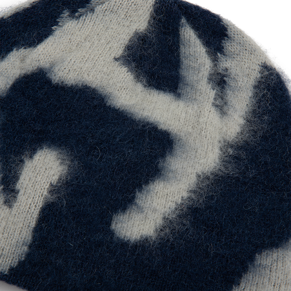 Mohair Burly Runningman Beanie 'Midnight'