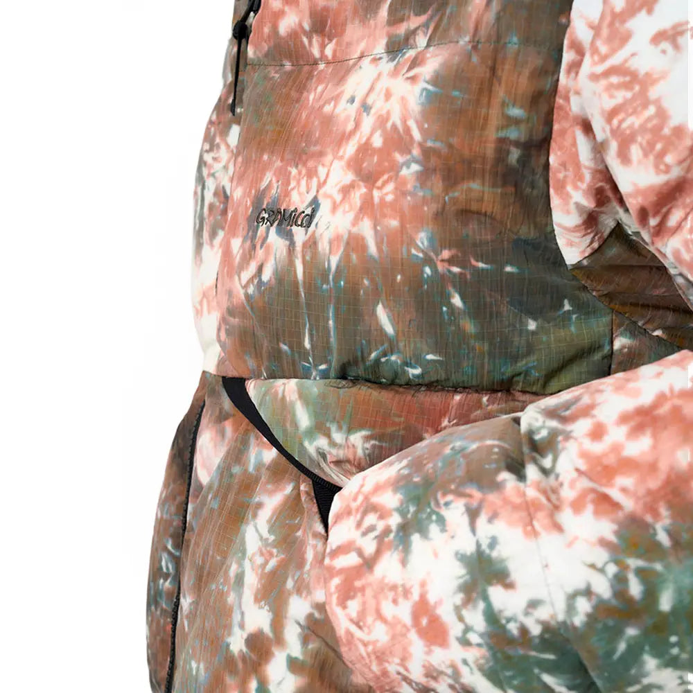 Down Puffer Hooded Jacket 'Tie Dye'