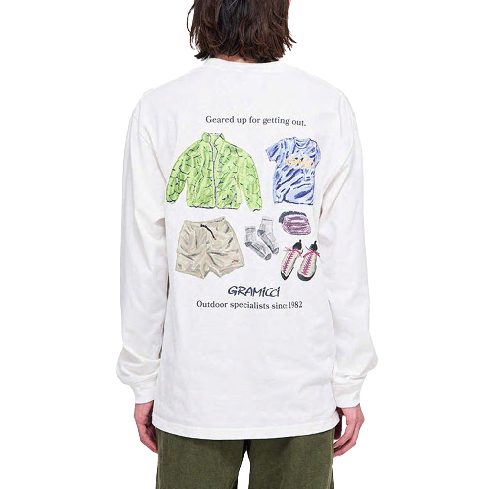 Geared Up L/S Tee 'Grey Heather'