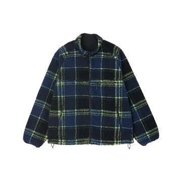 U Reversible Sherpa Plaid Jacket 'Plaid Black'