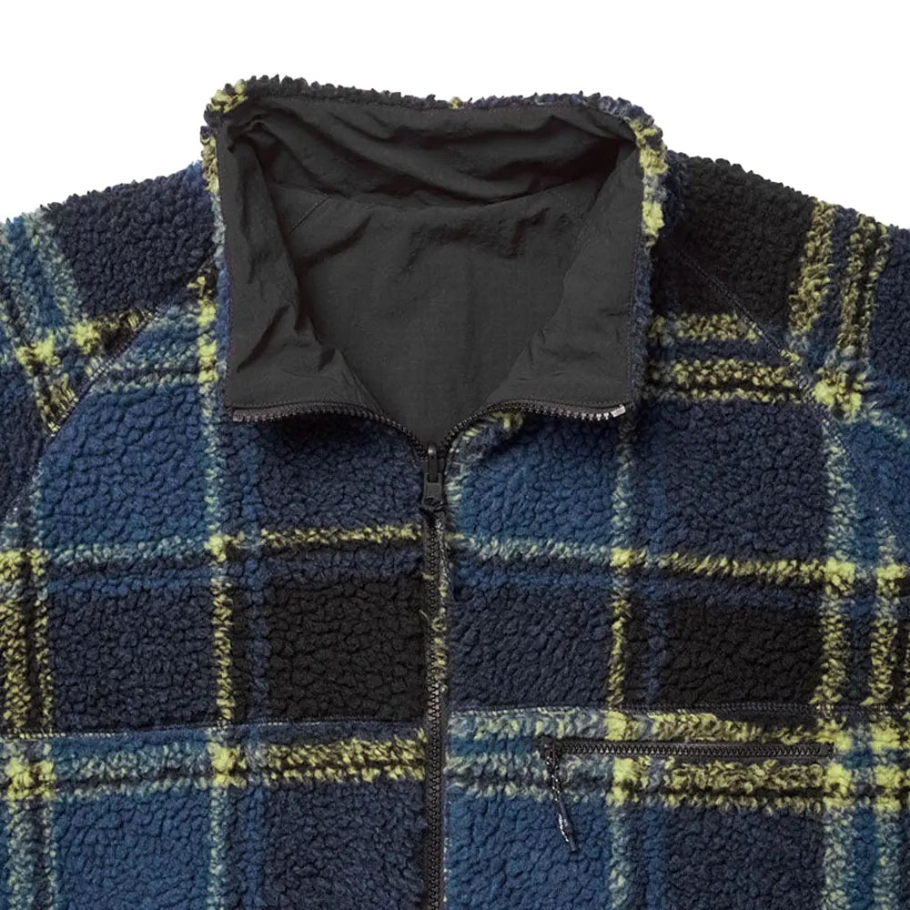 U Reversible Sherpa Plaid Jacket 'Plaid Black'
