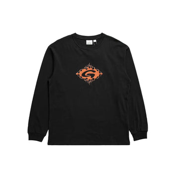 U Flames Long Sleeve Tee 'Vintage Black'
