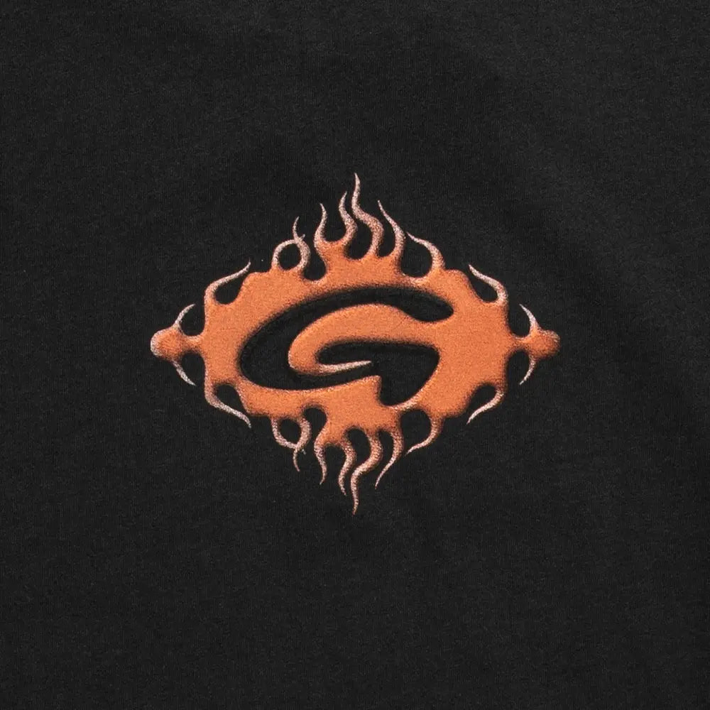 U Flames Long Sleeve Tee 'Vintage Black'
