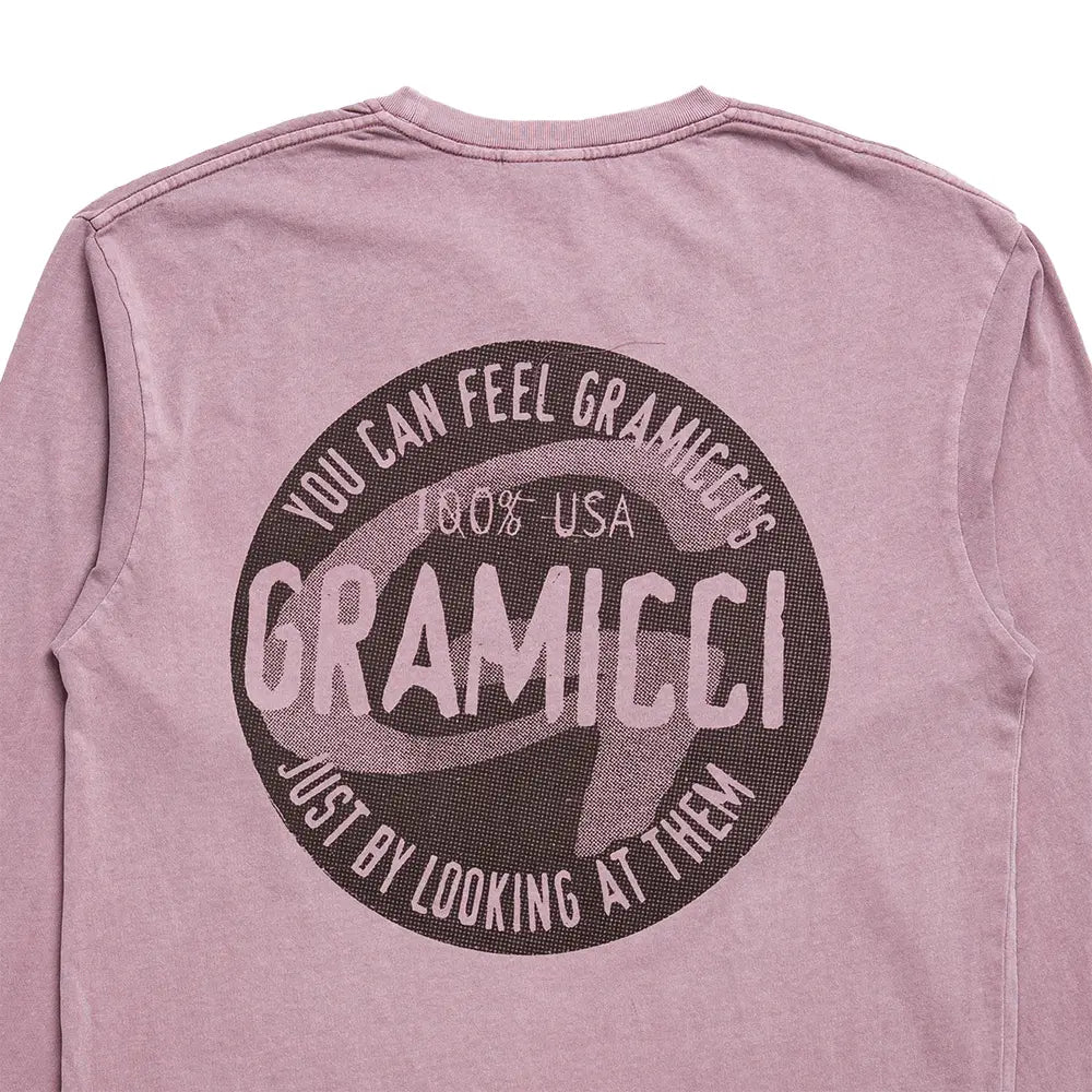 U Icon Long Sleeve Tee Pigment Dyed 'Lilac Pigment'
