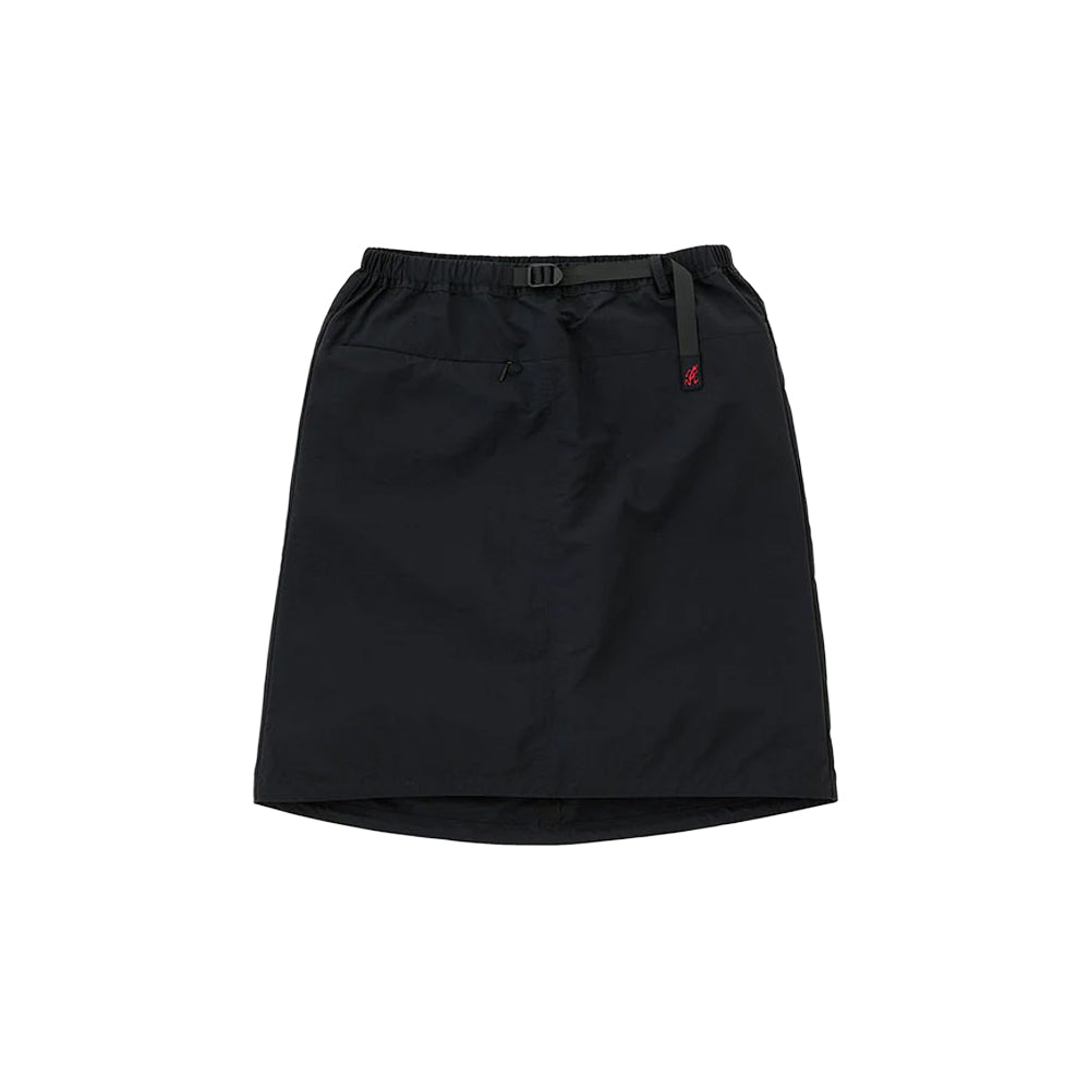 Nylon Packable Midi Skirt 'Black'