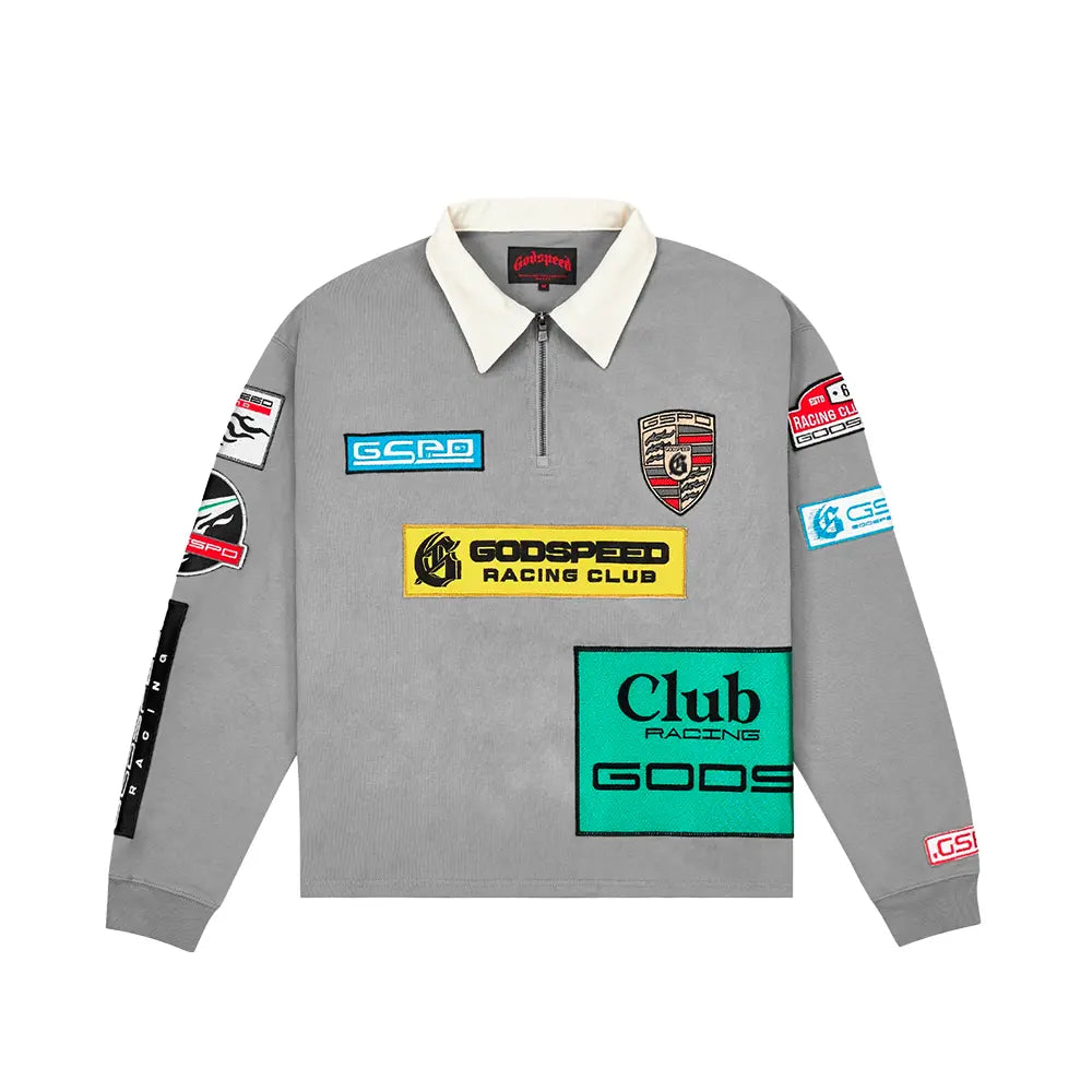 GRC Quarter Zip Polo 'Grey Boom'