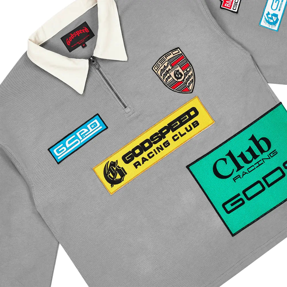 GRC Quarter Zip Polo 'Grey Boom'