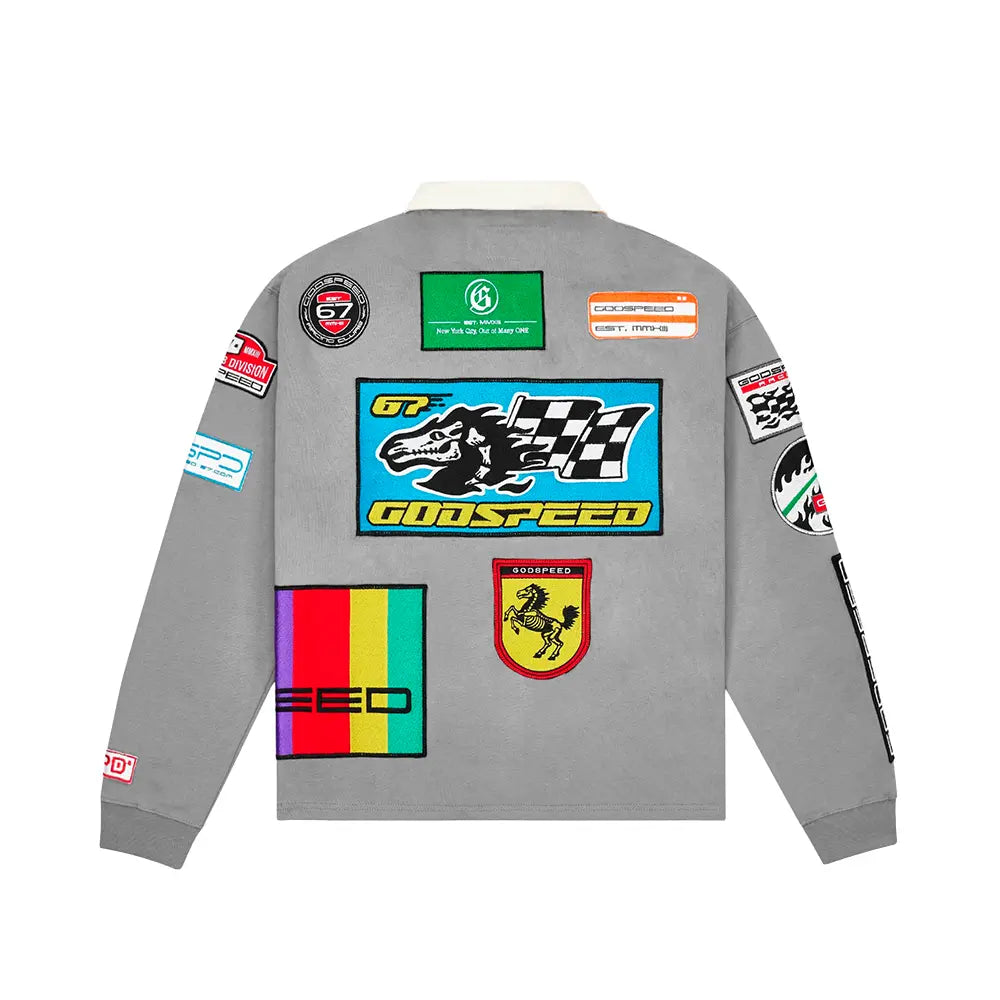 GRC Quarter Zip Polo 'Grey Boom'