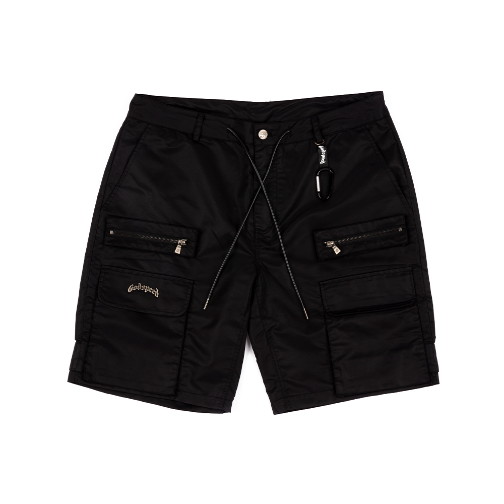 Militia Nylon Cargo Shorts 'Black'