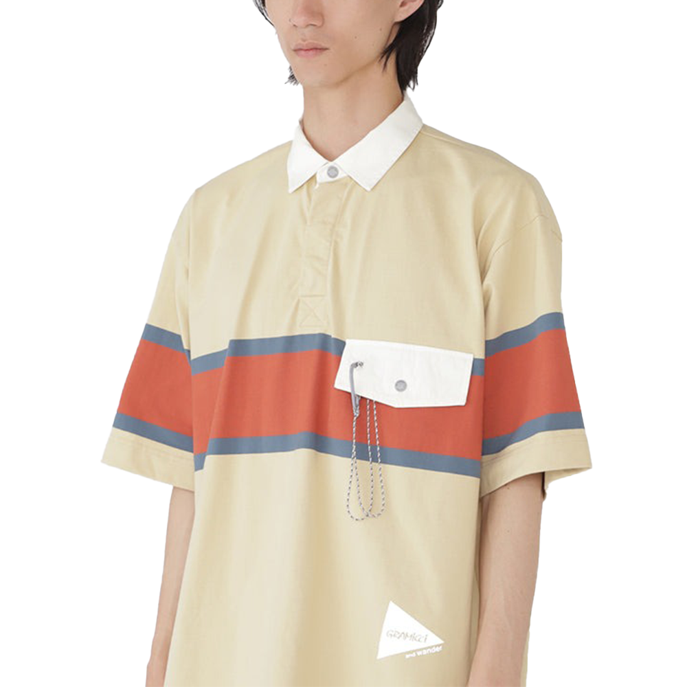 Gramicci x and wander Tech Rugby Shirt 'Yellow'