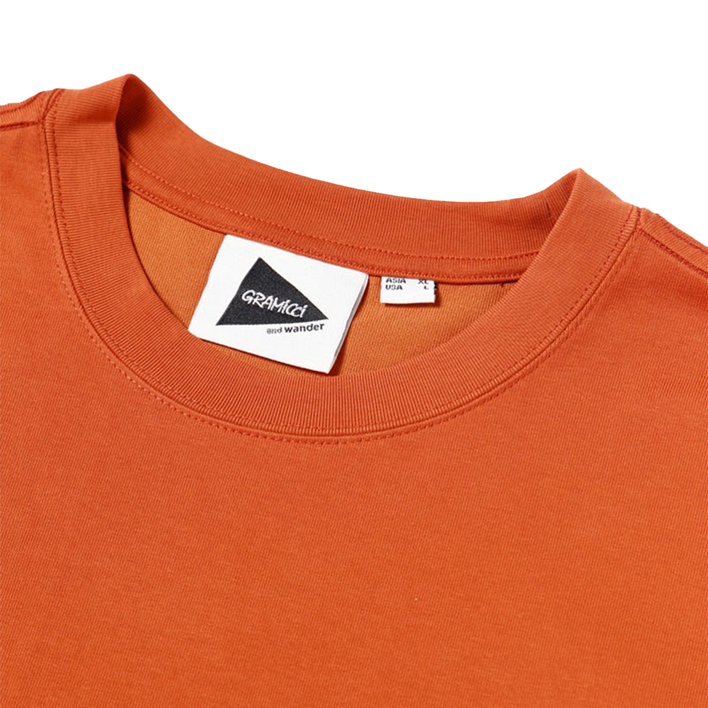 Gramicci x and wander Backprint Tee 'Red'