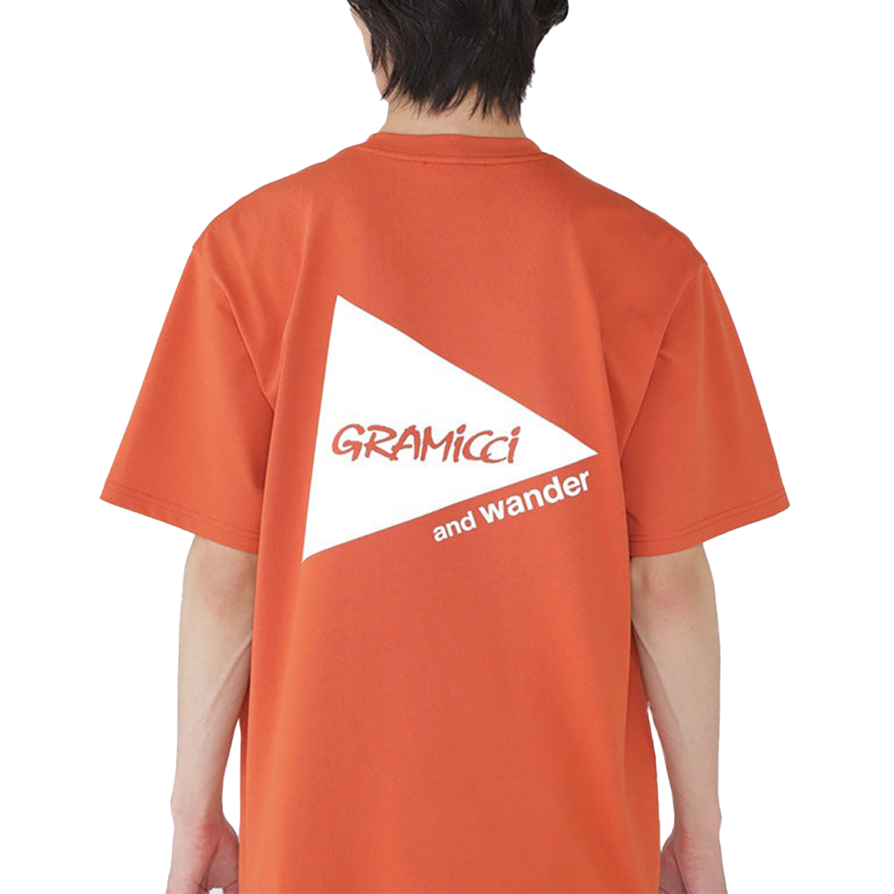 Gramicci x and wander Backprint Tee 'Red'