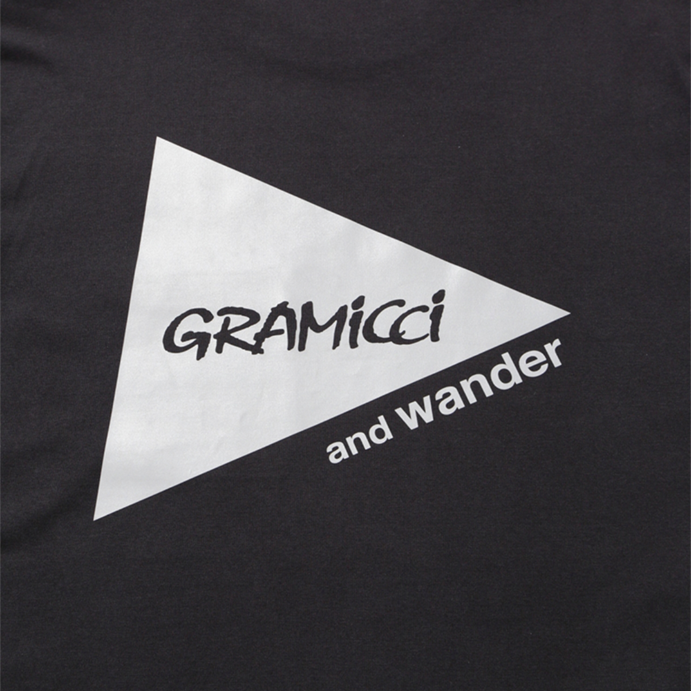 Gramicci x and wander Backprint Tee 'Black'