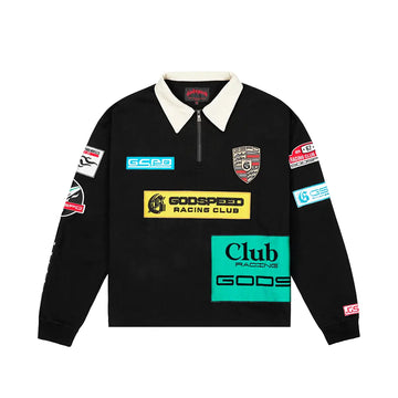 GRC Quarter Zip Polo 'Black Boom'