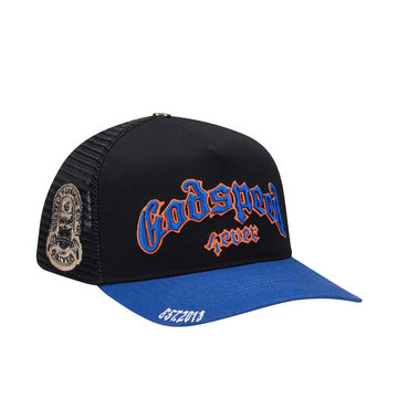 GS FOREVER TRUCKER HAT 'BLACK/BLUE/ORANGE'