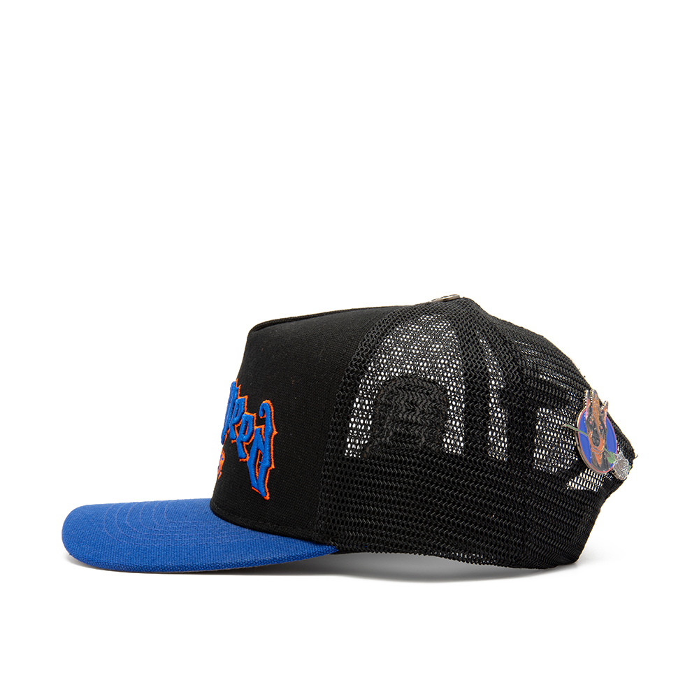 GS FOREVER TRUCKER HAT 'BLACK BLUE ORANGE'