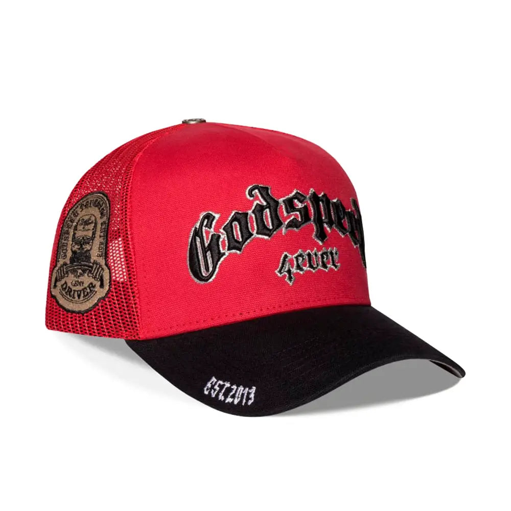 GS Forever Trucker Hat 'Red Black'