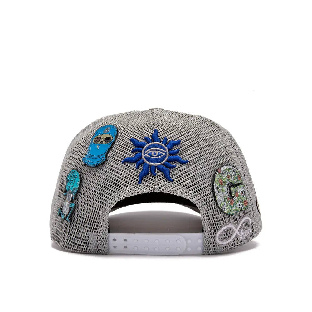 GS Forever Trucker Hat 'Light Grey Royal'
