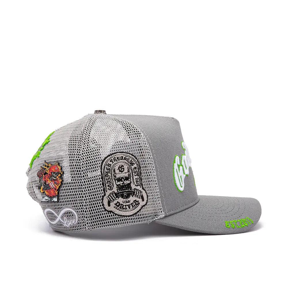 GS Forever Trucker Hat 'Grey Lime'