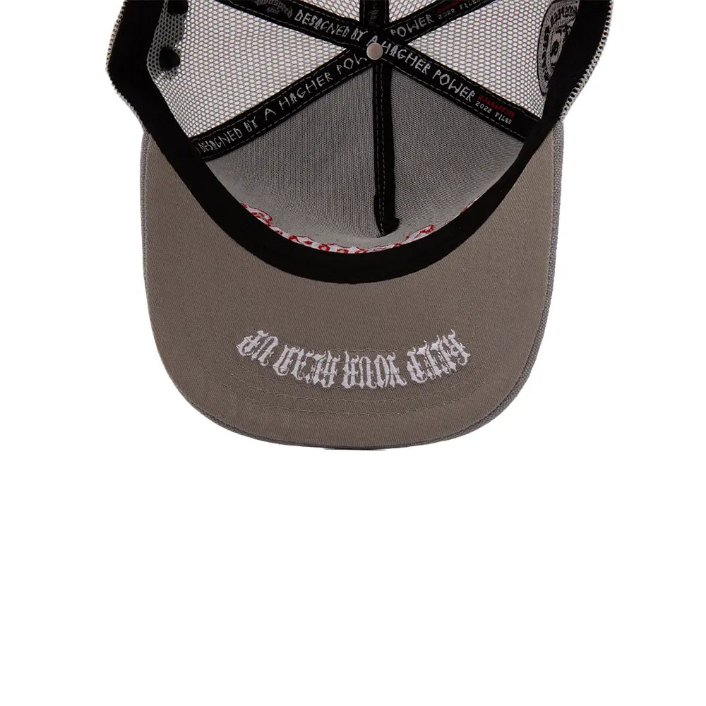 GS Forever Trucker Hat 'Light Grey Red'